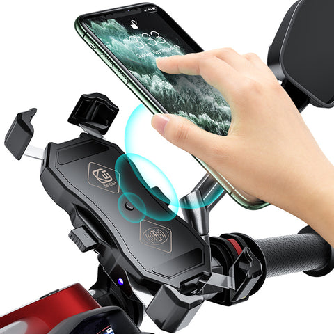 Motorcycle Phone Holder With Wireless Charger